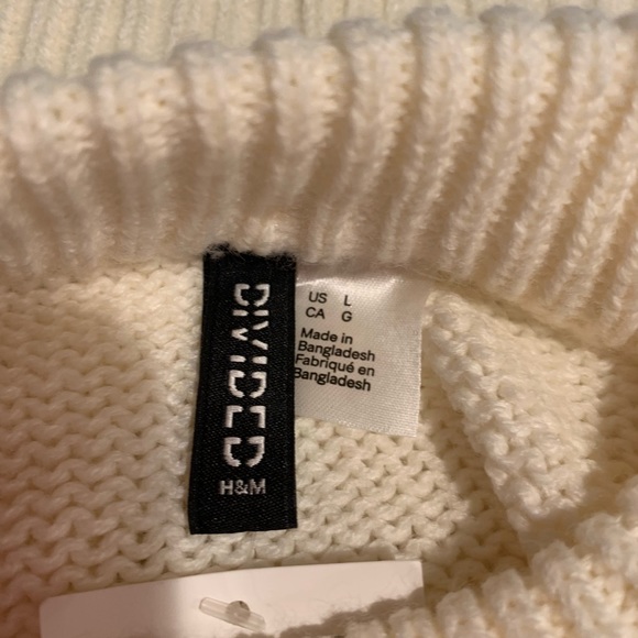NWT Bobble Sweater from H & M Sz L color cream.  This is gorgeous - Picture 6 of 14